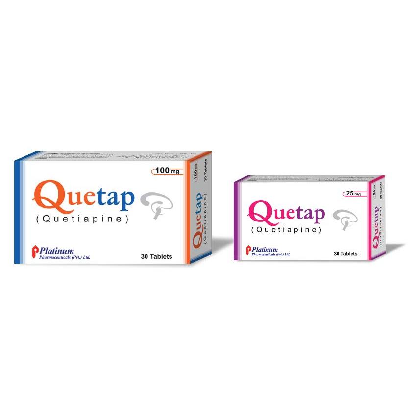 Quetap tablet 100 mg 3×10’s