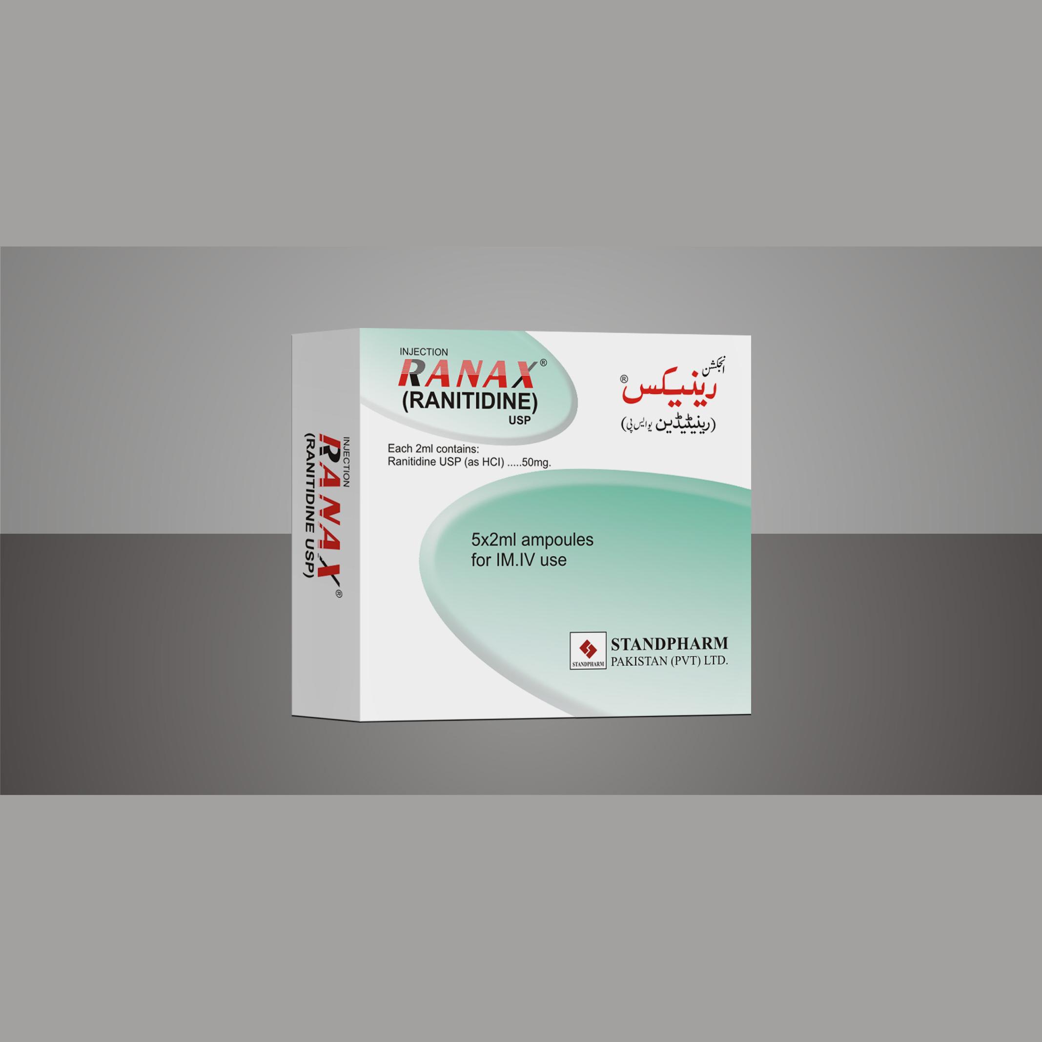 Ranax Injection 50 mg 5 Ampx2 mL