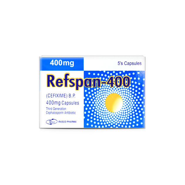 Refspan capsule 400 mg 5’s
