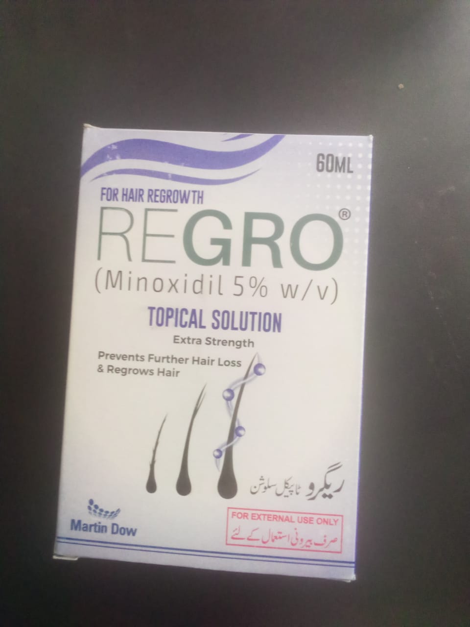 Regro 5.00% Soln 60 ml