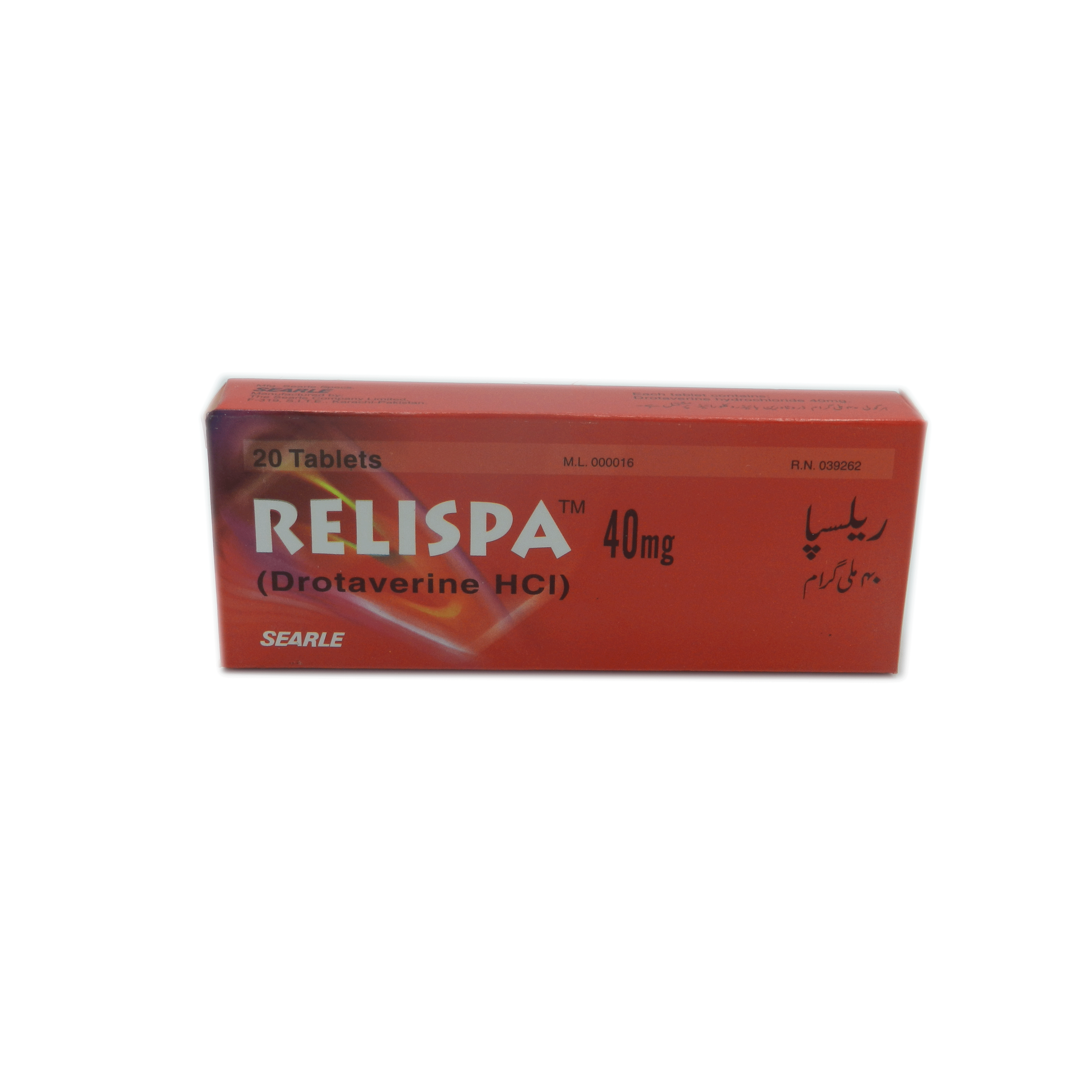 Relispa tablet 40 mg 20’s
