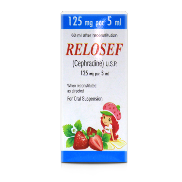 Relosef suspension 125 mg 60 mL