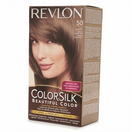 Revlon Colorsilk Hair Color Dye – Light Ash Brown 50
