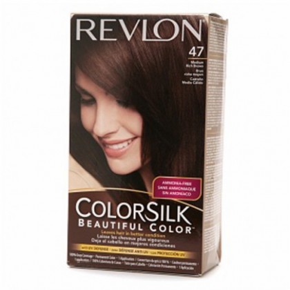 Revlon Colorsilk Hair Color Dye – Medium Rich Brown 47