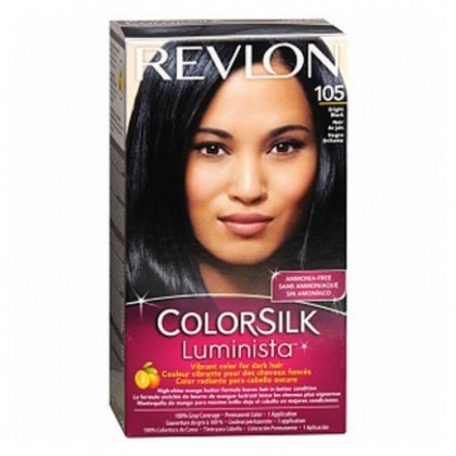Revlon ColorSilk Luminista Hair Color Dye – Bright Black 105