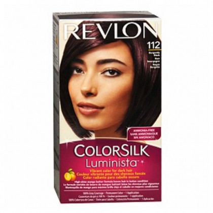Revlon ColorSilk Luminista Hair Color Dye – Burgandy Black 112