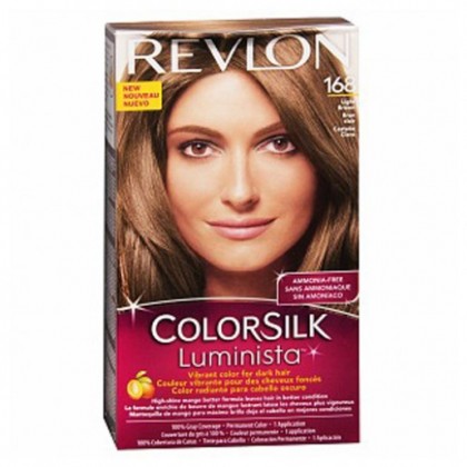 Revlon ColorSilk Luminista Hair Color Dye – Light Brown 168