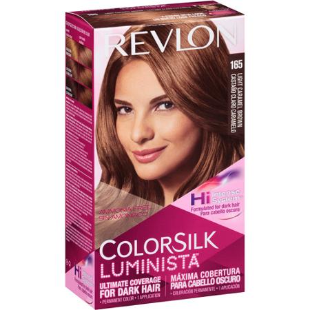 Revlon ColorSilk Luminista Hair Color Dye – Light Caramel Brown 165