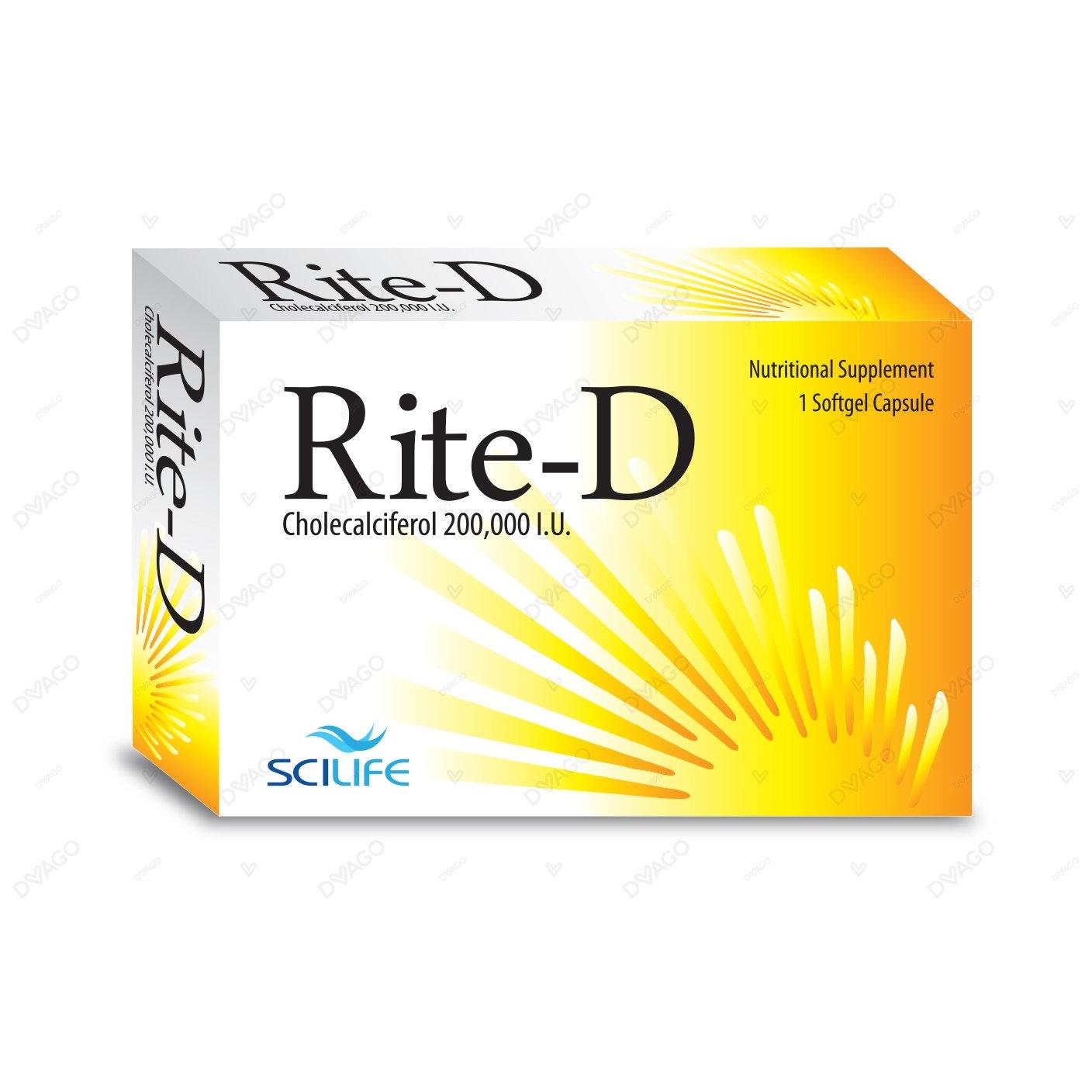 Rite-D capsule 200000 IU 1’s