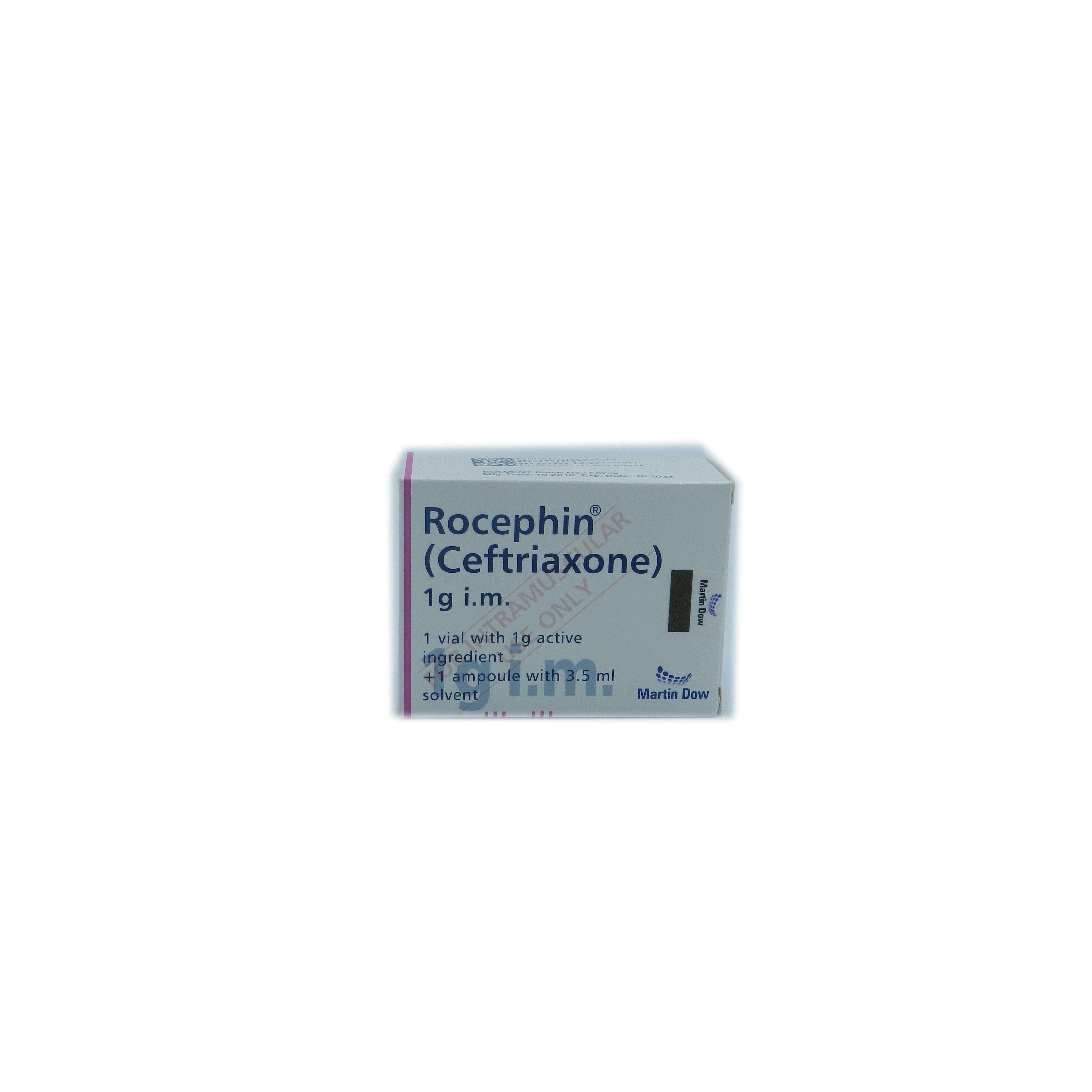Rocephin Injection IM 1 gm 1 Vial