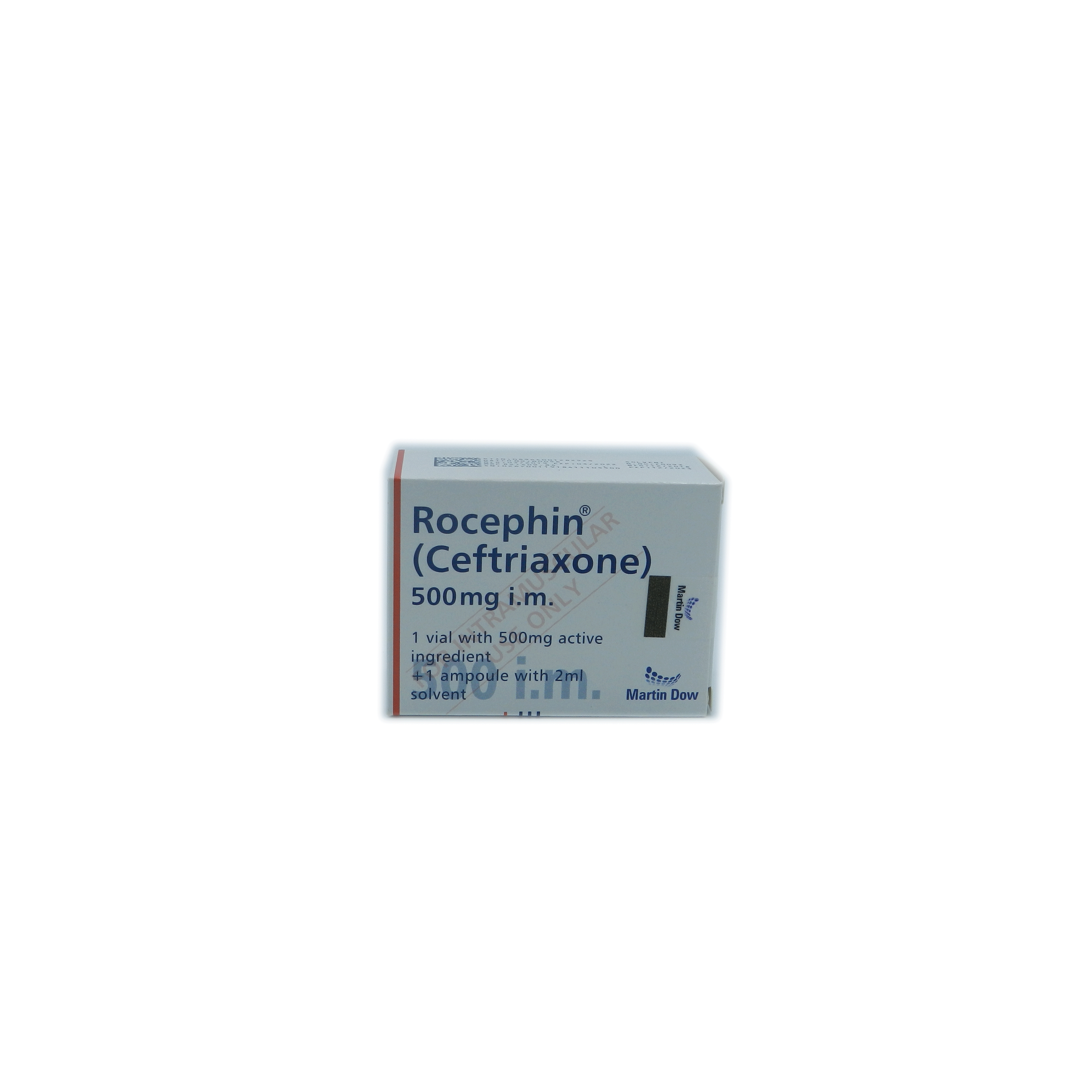 Rocephin Injection IM 500 mg 1 Vial