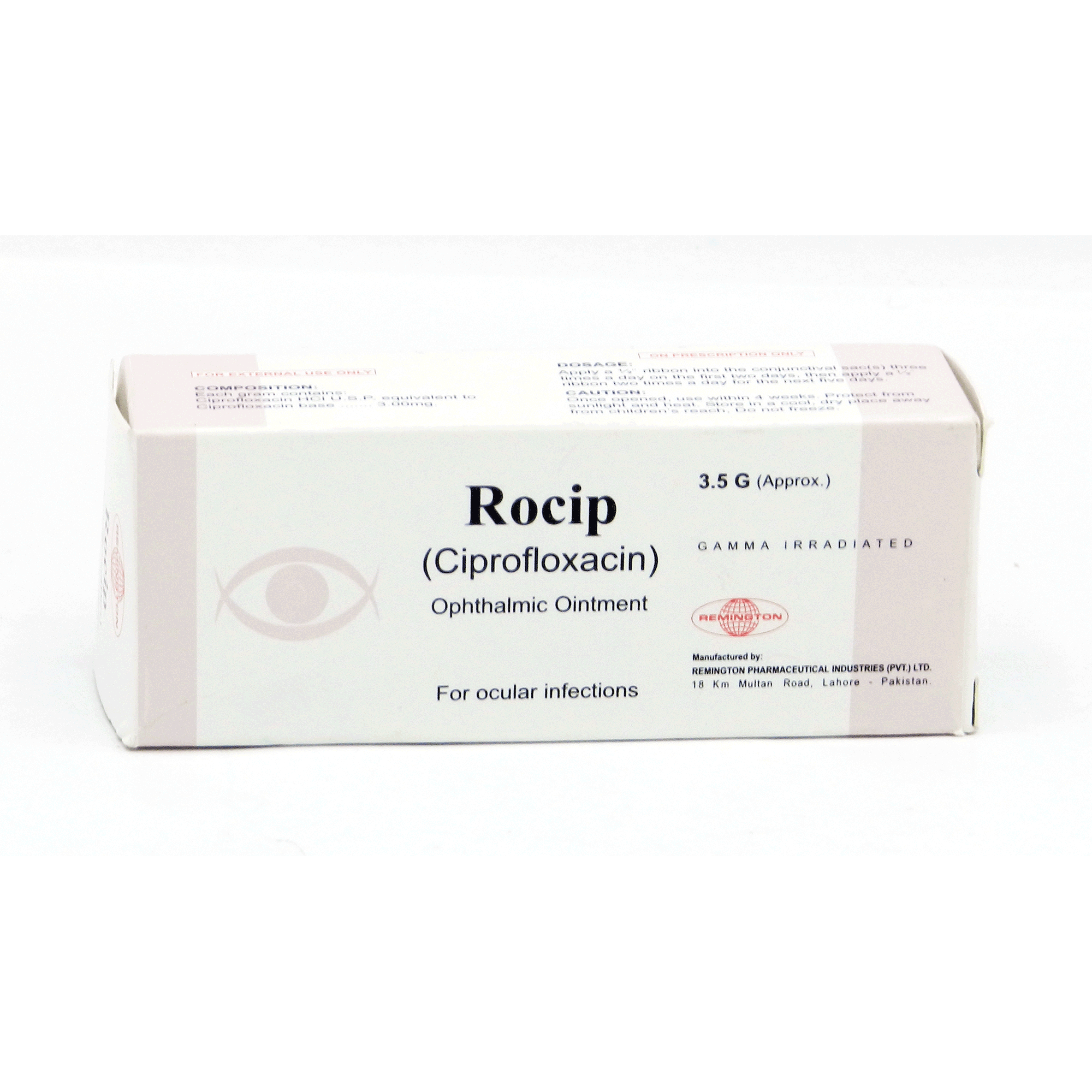 Rocip Eye 0.30% Eye Oint 3.5 gm