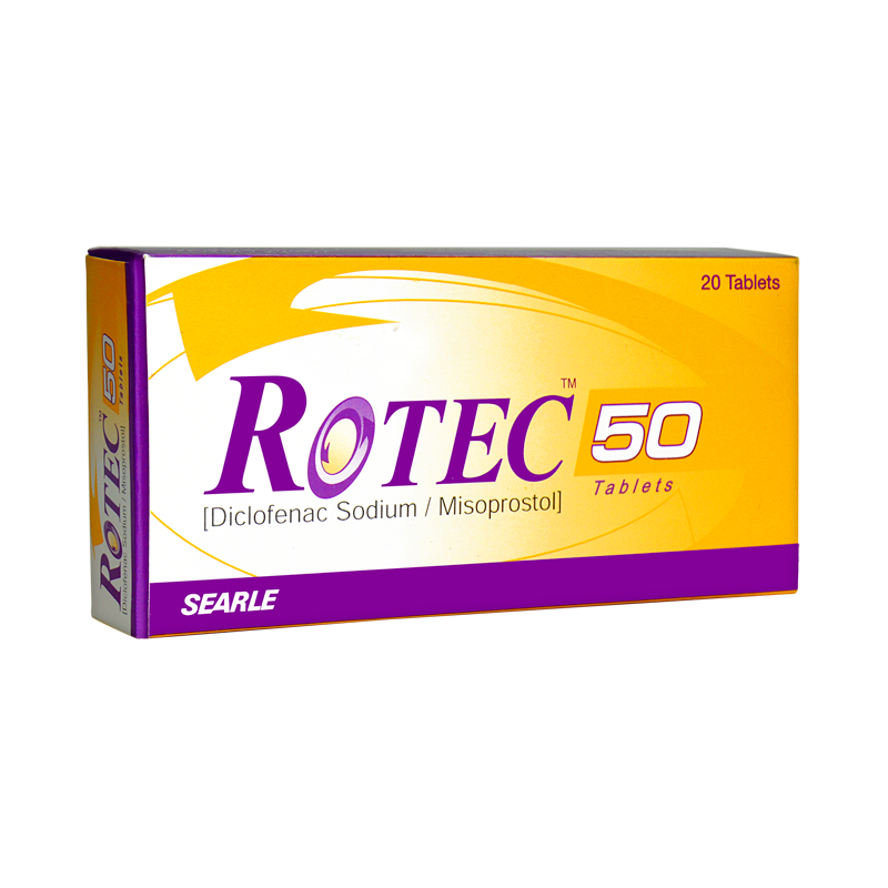 Rotec 50 tablet 50/0.2 mg 20’s
