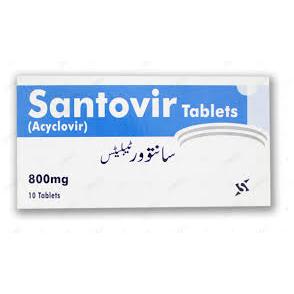 Santovir tablet 800 mg 2×5’s