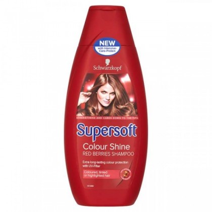 SCHWARZKOPF SUPERSOFT COLOR SHINE – RED BERRIES SHAMPOO (400ML)