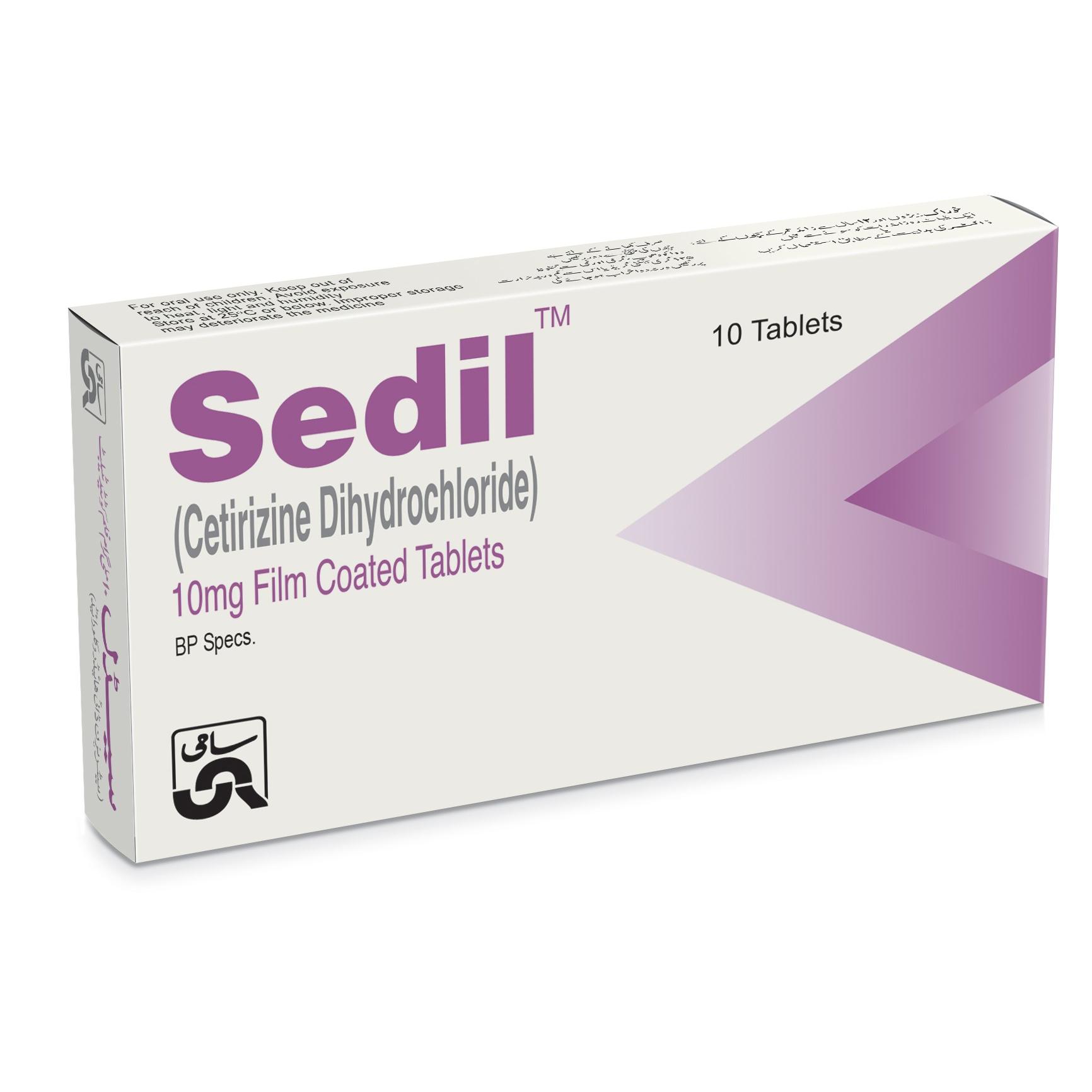 Sedil tablet 10 mg 10’s
