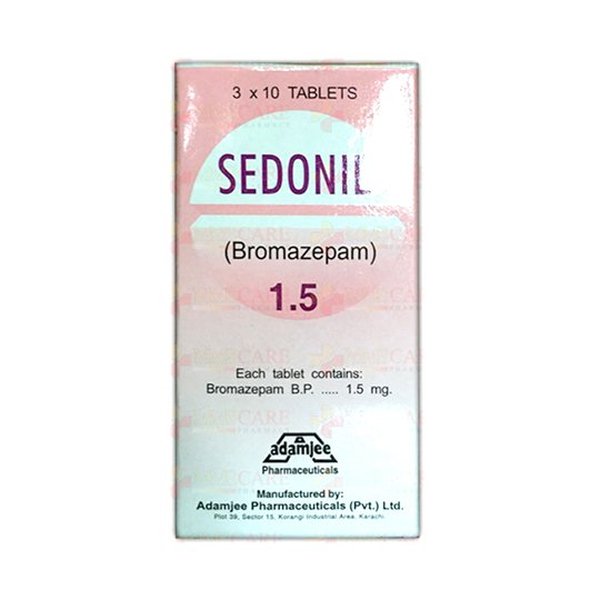 Sedonil tablet 1.5 mg 3×10’s(Bromazepam)