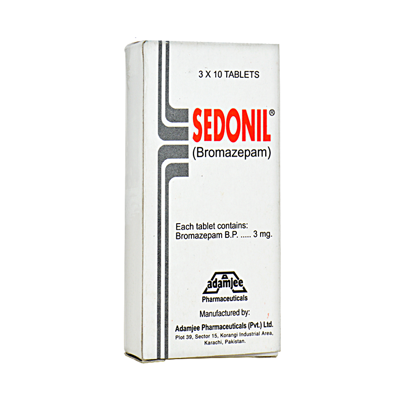 Sedonil tablet 3 mg 3×10’s(Bromazepam)