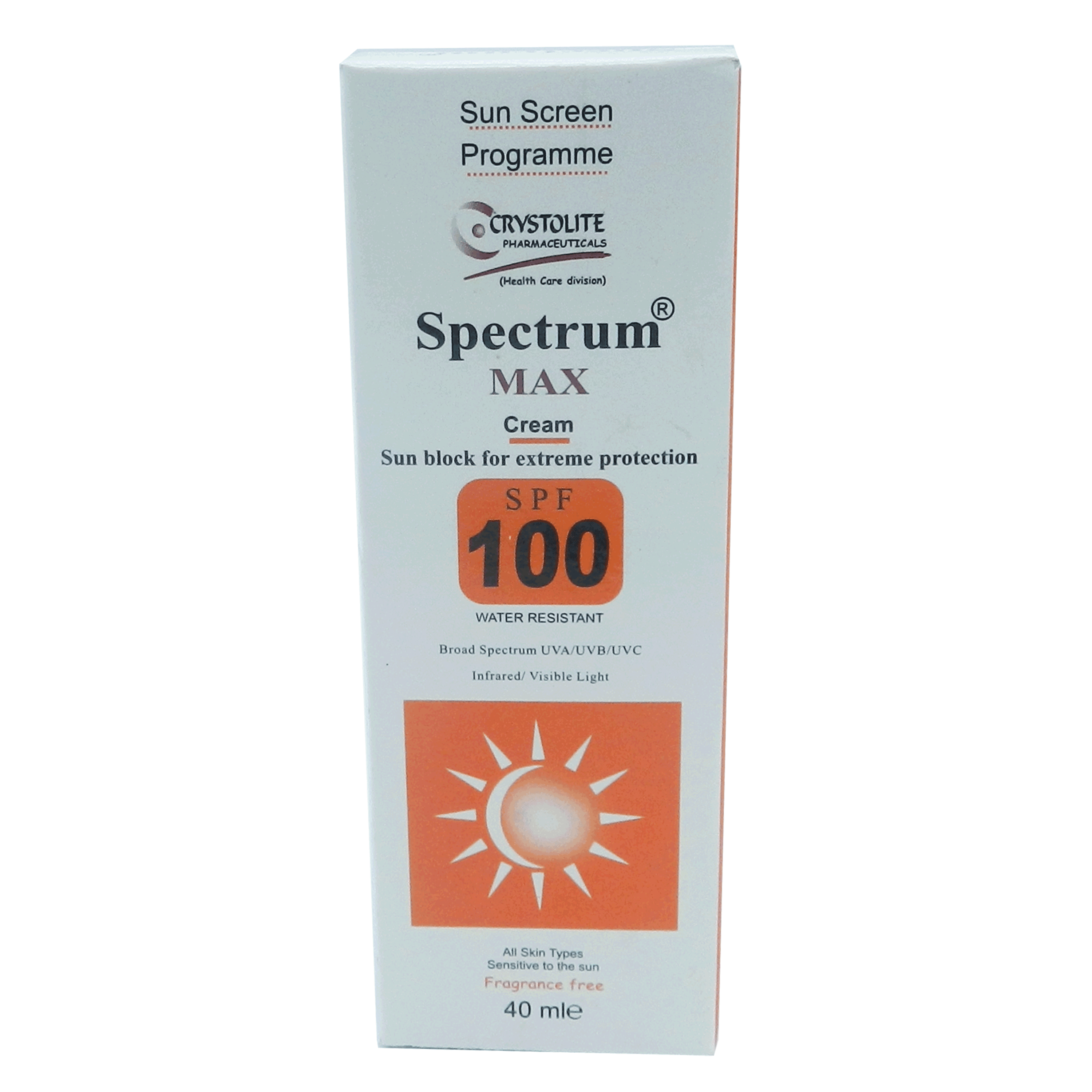 Sepectrum Max Cream 40Ml SPF 100