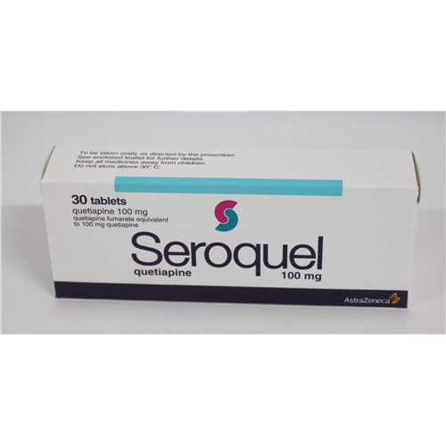 Serequel 100mg 30 Tablets (Quetiapine) ^