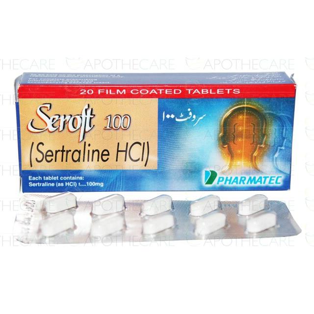 Seroft tablet 100 mg 20’s