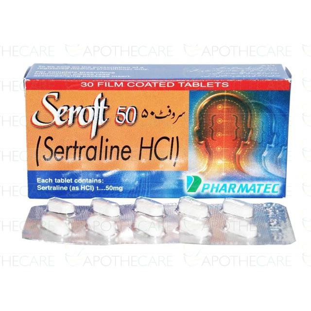 Seroft tablet 50 mg 30’s
