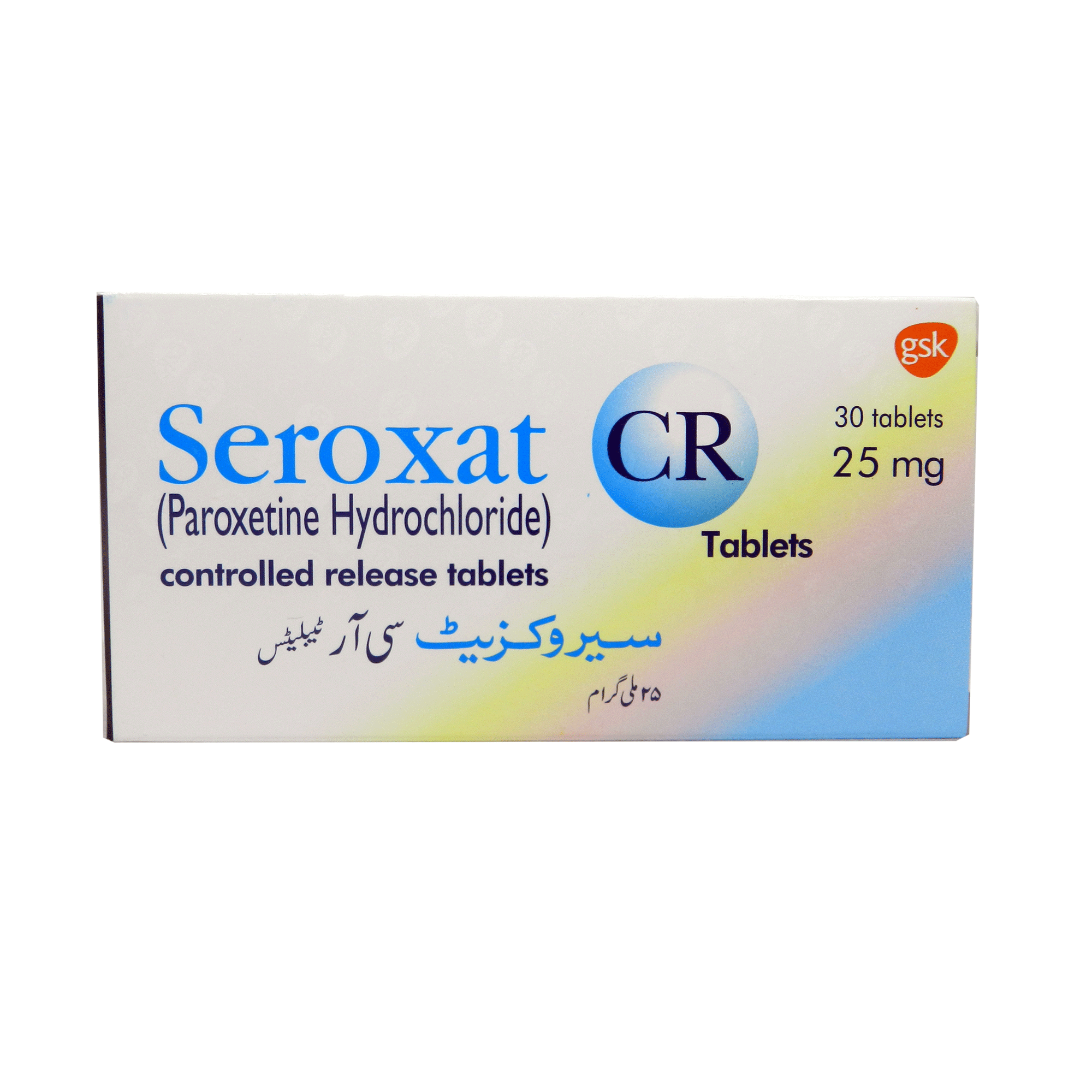 Seroxat CR tablet 25 mg 30’s