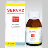 Servaz suspension Dry 200 mg 15 mL