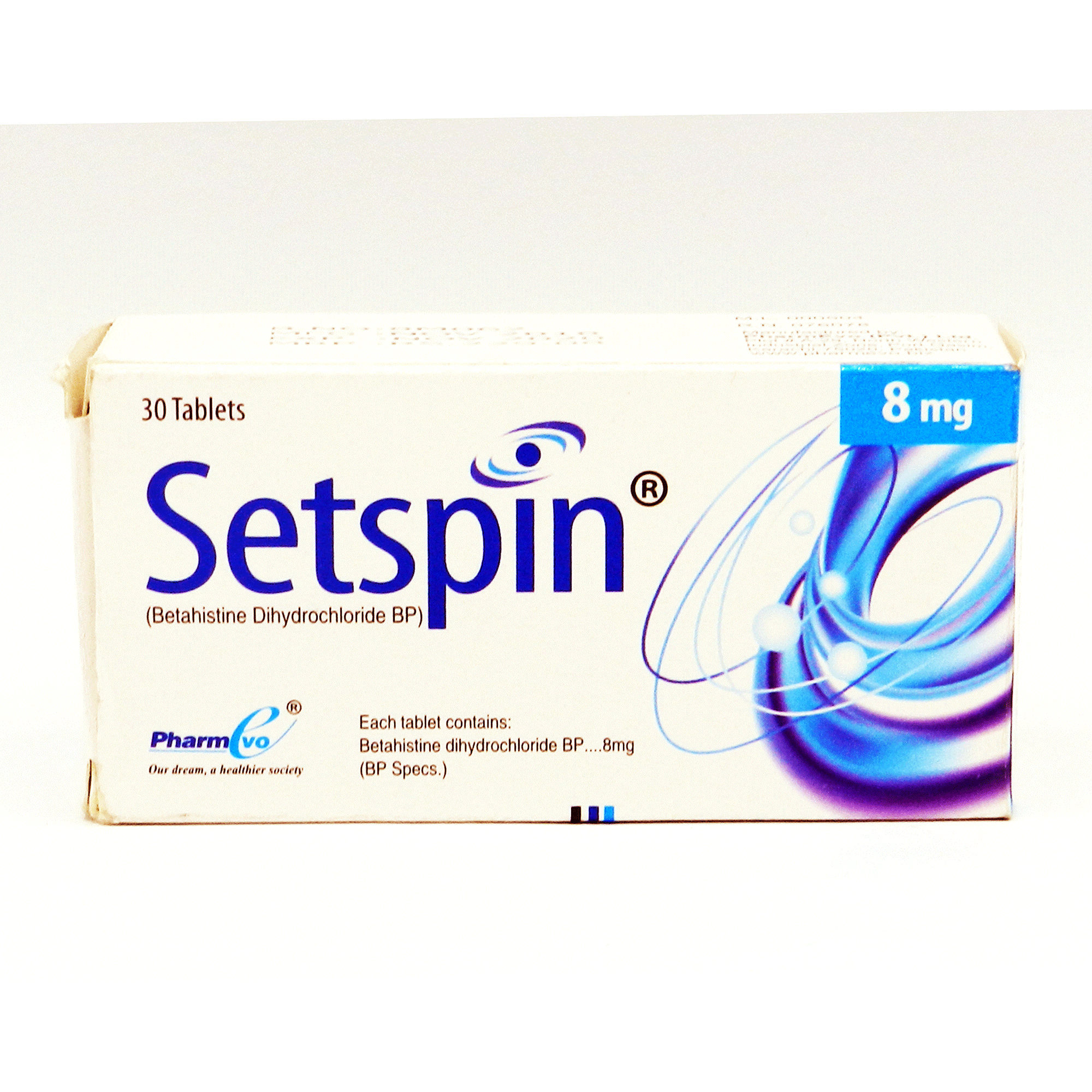 Setspin tablet 8 mg 30’s