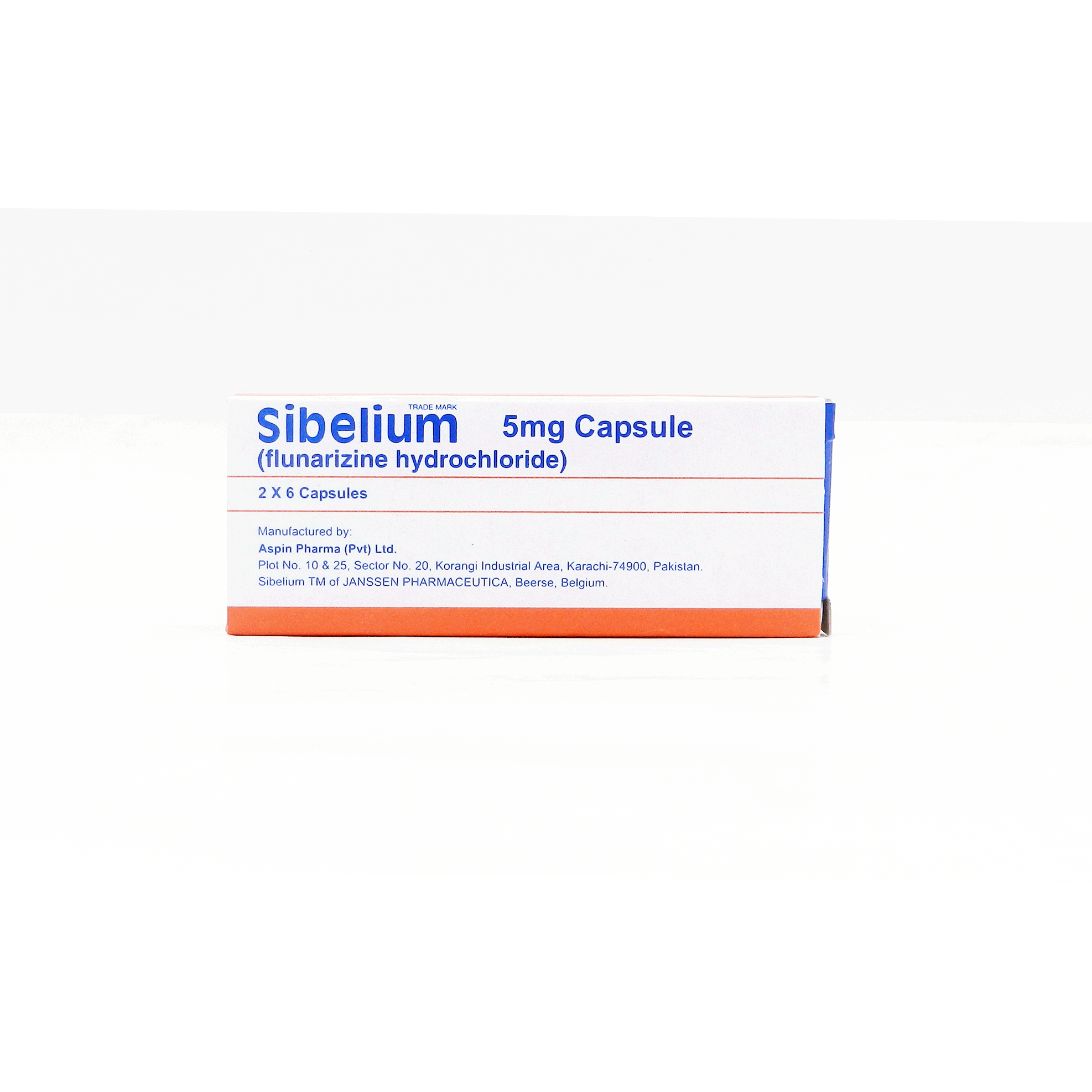 Sibelium capsule 5 mg 2×6’s