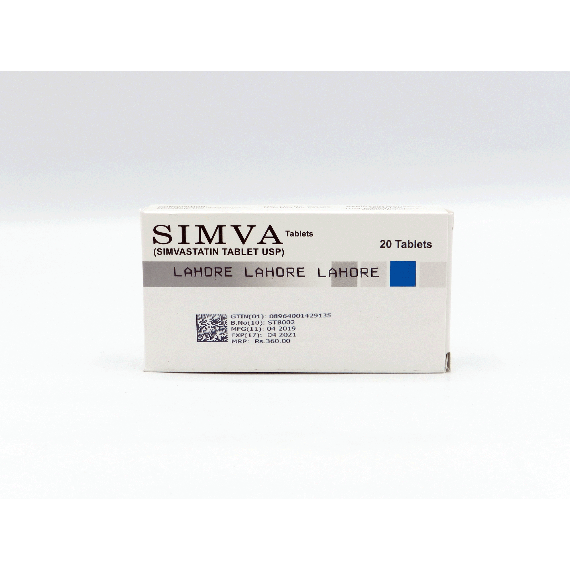 Simva tablet 20 mg 20’s