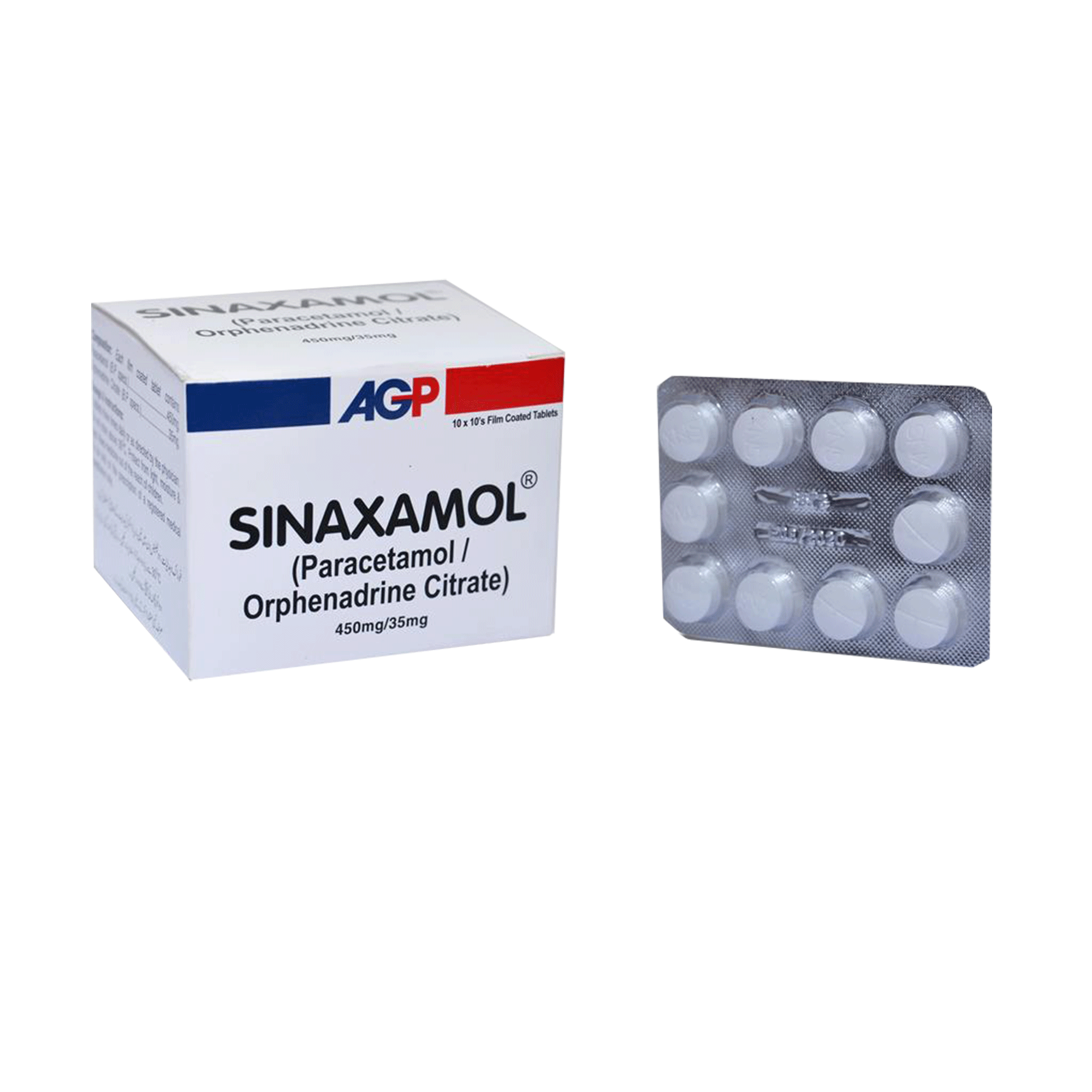 Sinaxamol tablet 35/450 mg 100’s
