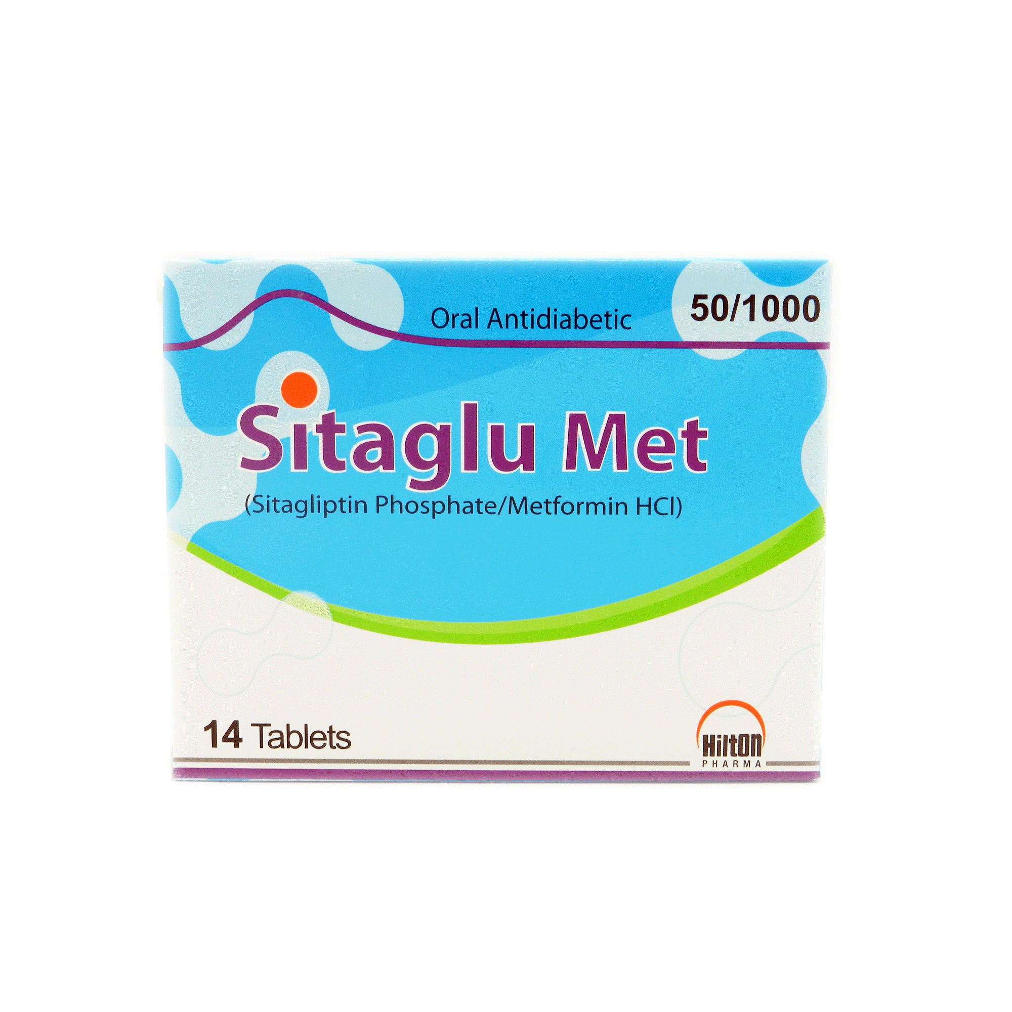 Sitaglu Met tablet 50/1000 mg 14’s