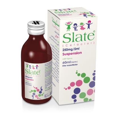 Slate suspension 250 mg 60 mL