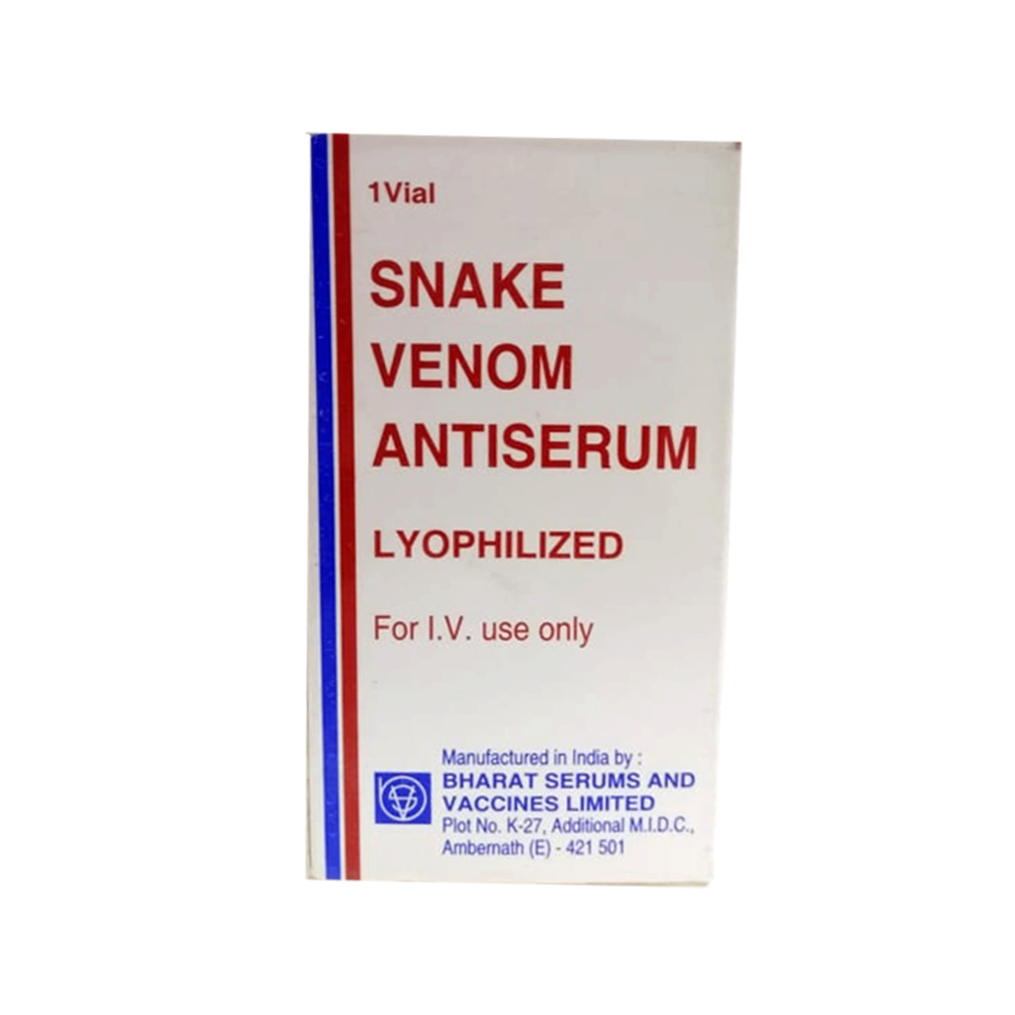Snake Venom Anti-Serum Inj 1Vial