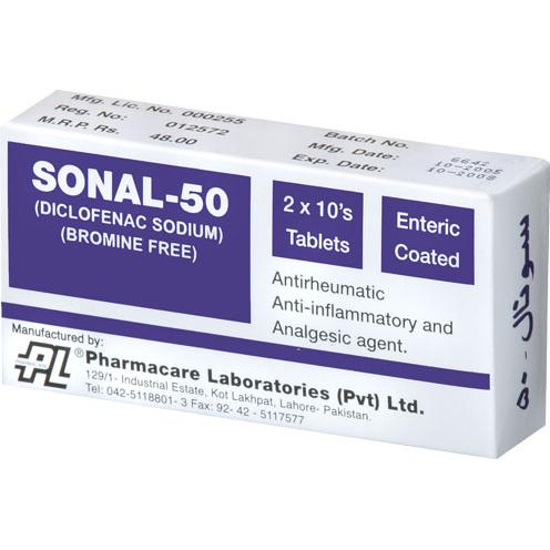 Sonal tablet 50 mg 2×10’s