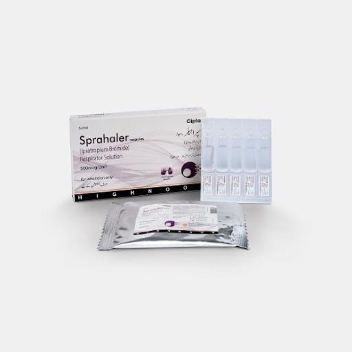 Sprahaler Nebulizer Soln 500 mcg 5 Ampx2 mL
