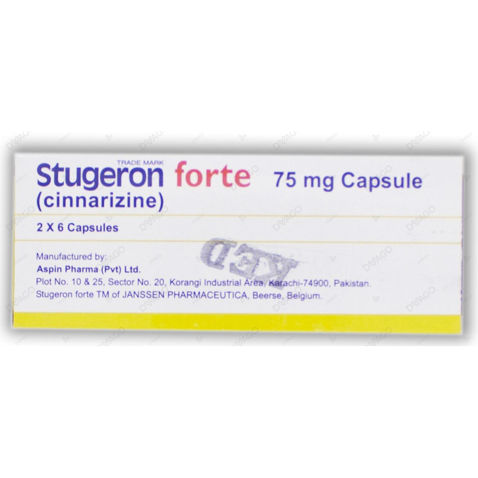 STUGERON FORTE 75mg Capsule 2x6s