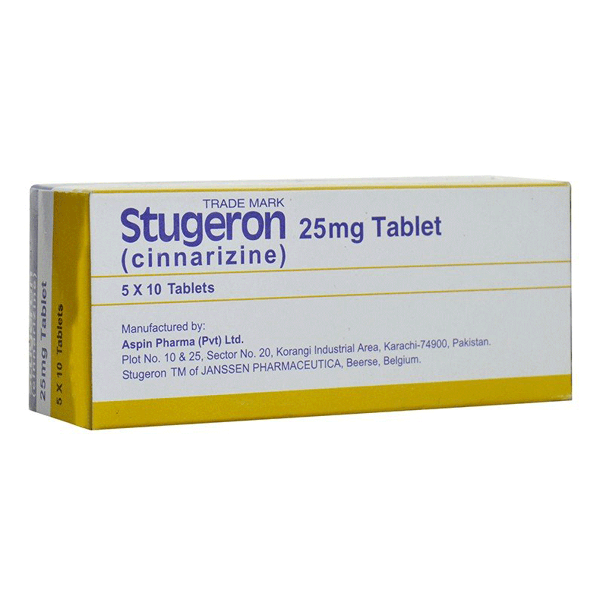 Stugeron tablet 25 mg 10×5’s