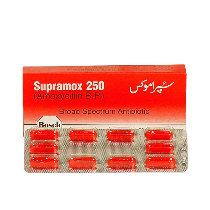 Supramox capsule 250 mg 10×10’s