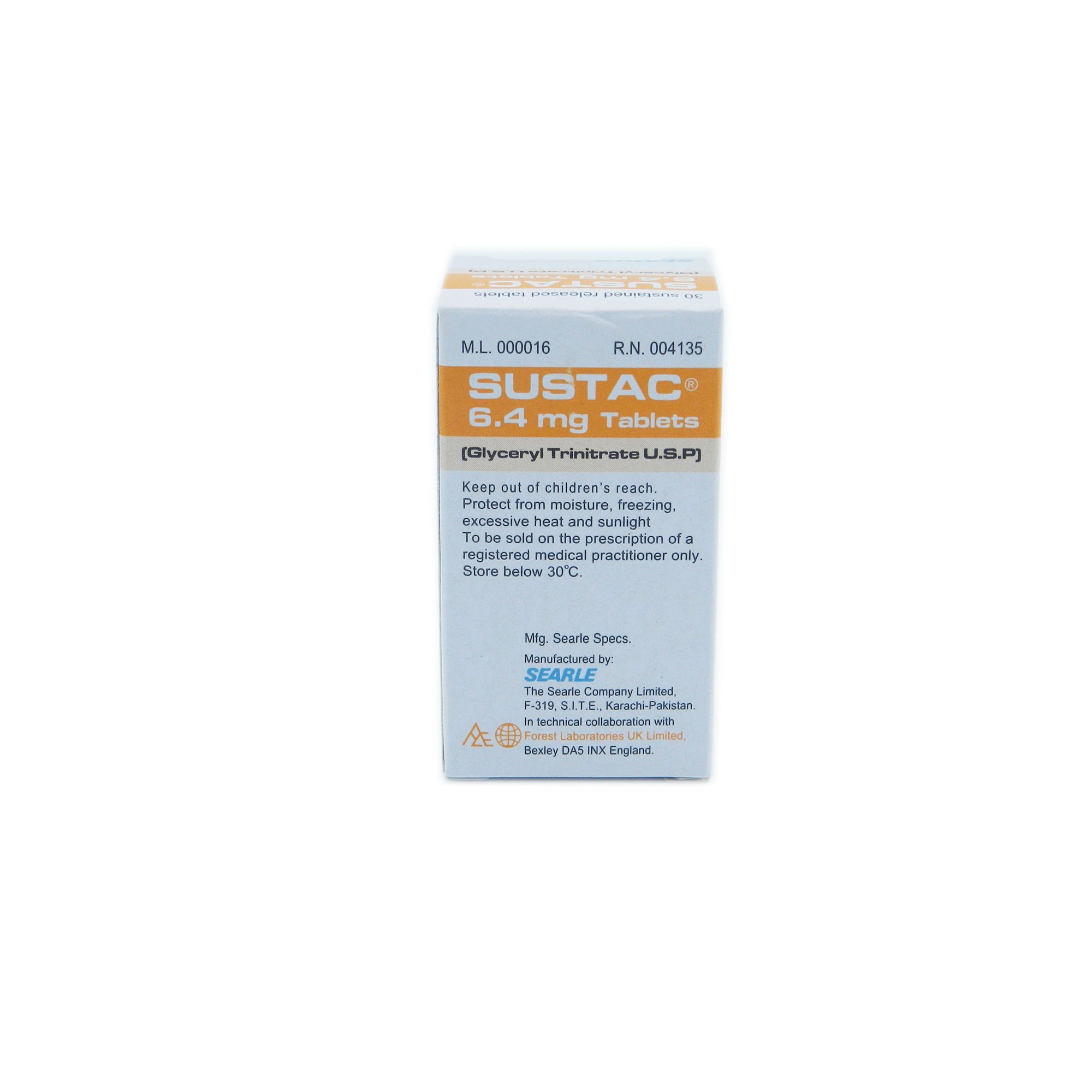 Sustac tablet 6.4 mg 30’s