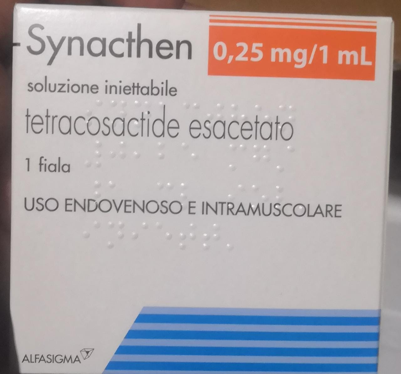 Synacthen tetracosactide esacrtato^