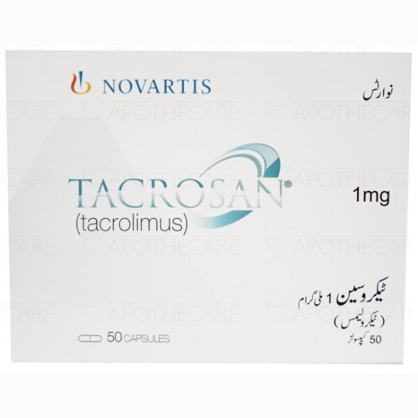 Tacrosan capsule 1 mg 50’s