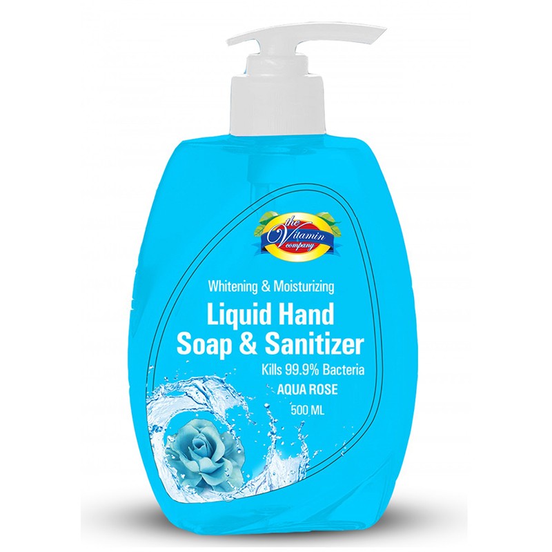 THE VITAMIN COMPANY LIQUID HAND SOAP AND SANITIZER 500ML