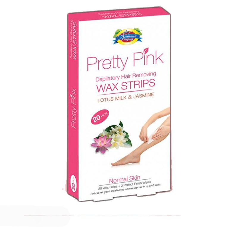 THE VITAMIN COMPANY PRETTY PINK 20 WAX STRIPS