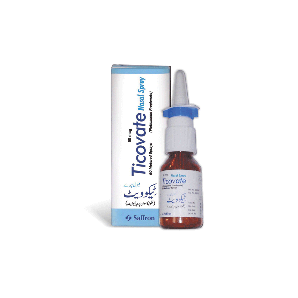 Ticovate Nasal Nasal Spray 50 mcg 1 Metered Sprayx60 Doses