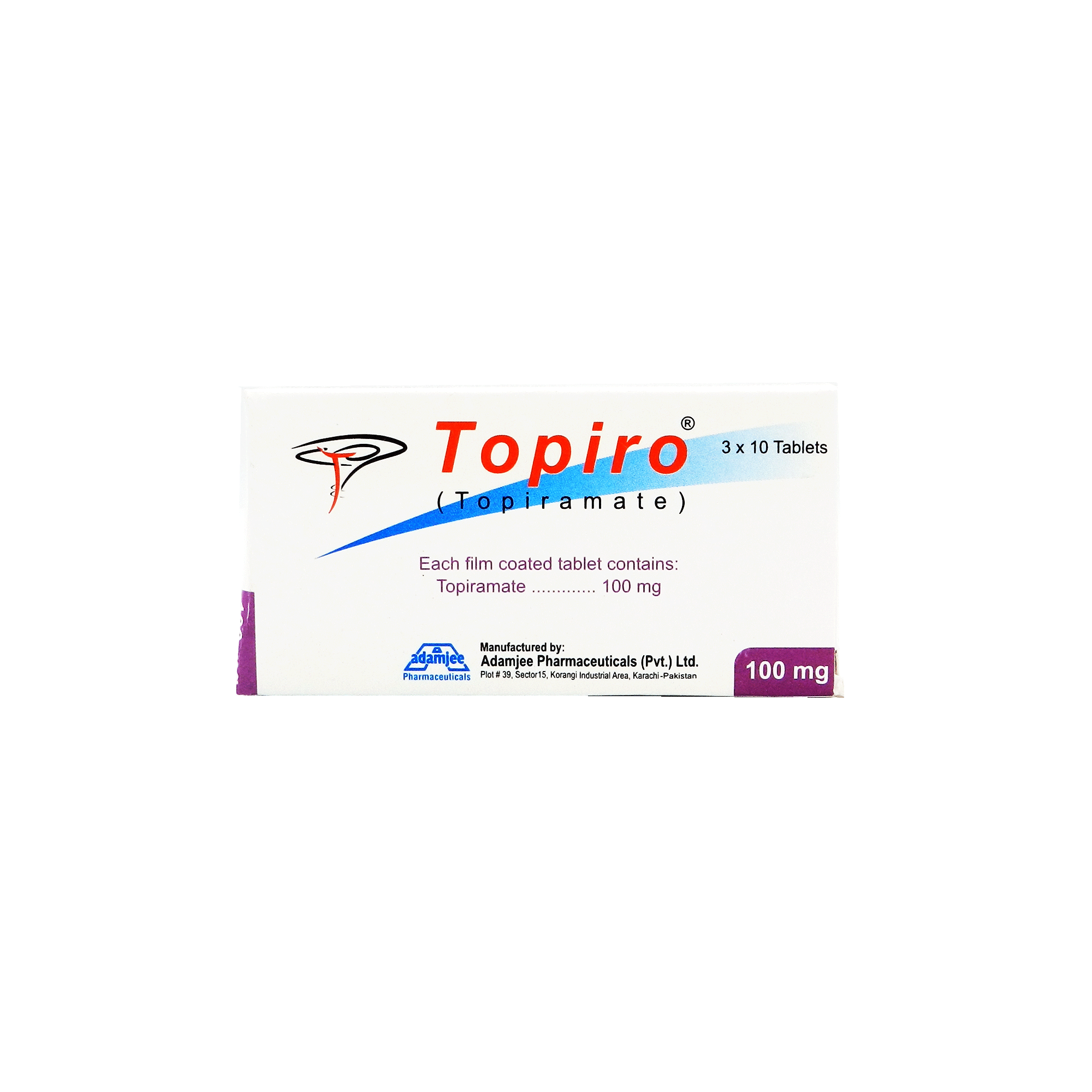 Topiro tablet 100 mg 3×10’s