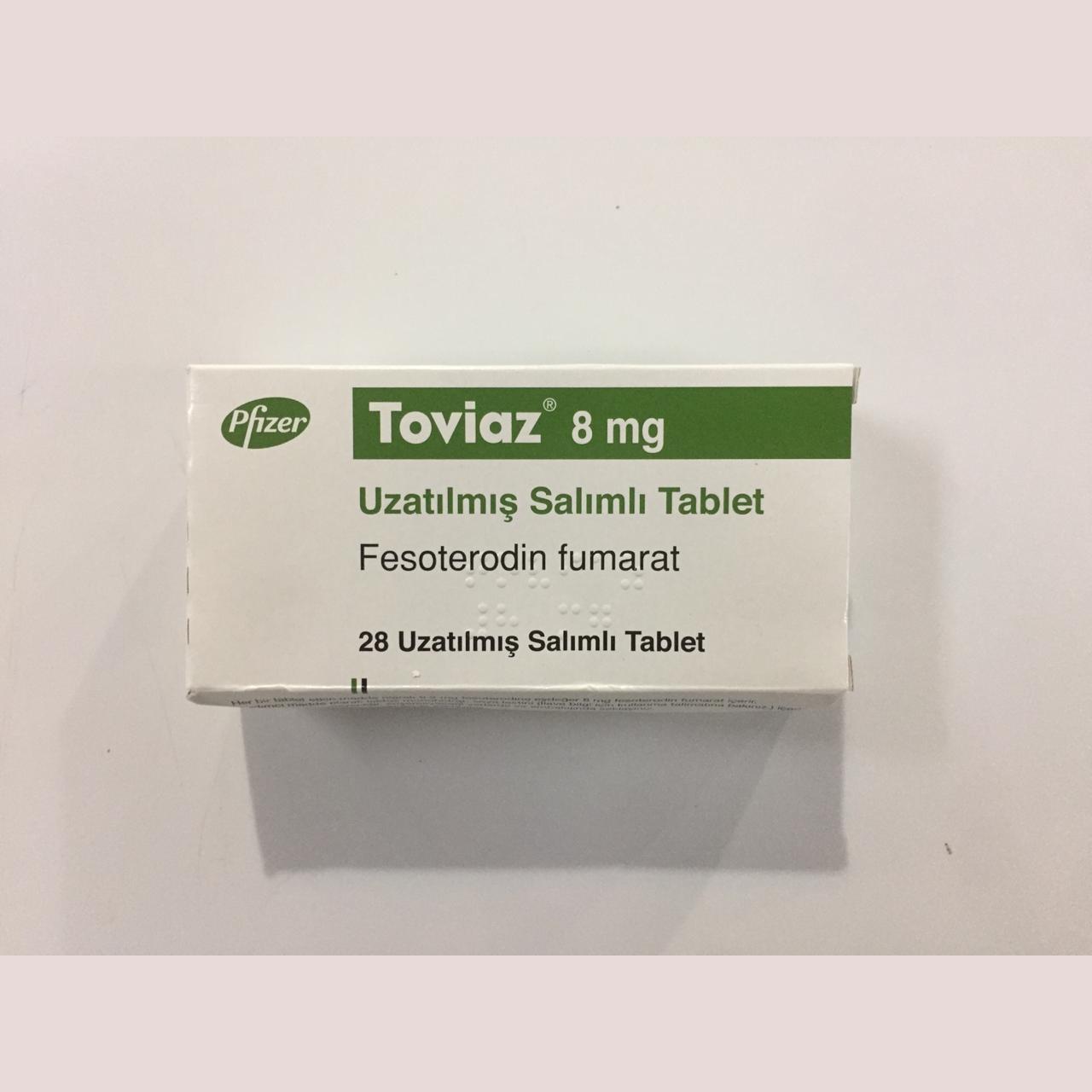 Toviaz 8mg Tablet 28s (Fesoterodine) Imported