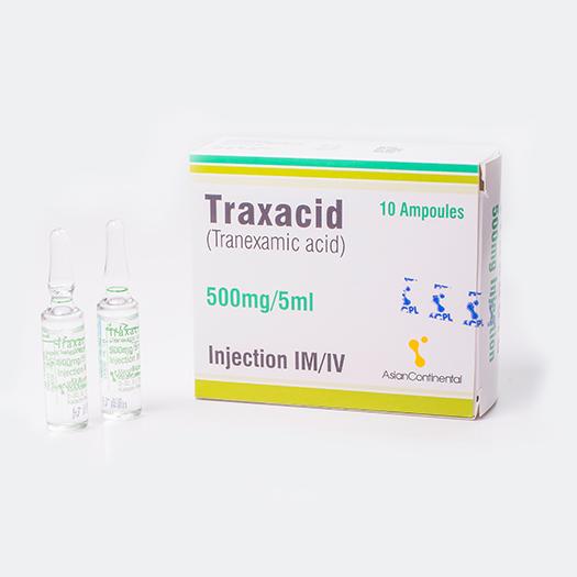 Traxacid Injection 500 mg 10 Ampx5 mL