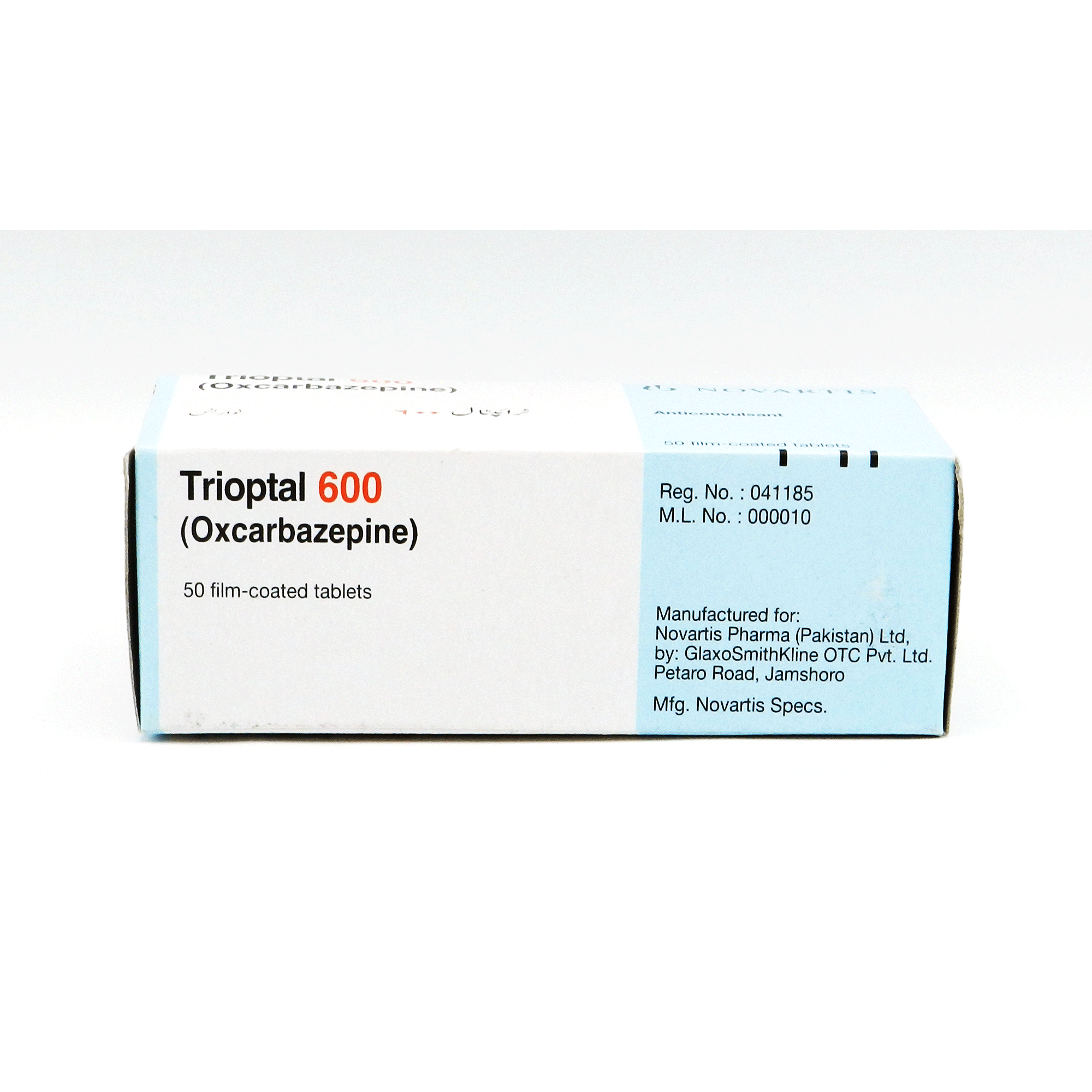 Trioptal tablet 600 mg 50’s